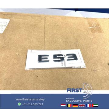 ZWART LOGO W213 C238 E53 AMG EMBLEEM ZWART EMBLEMEN E 53 KLA beschikbaar voor biedingen
