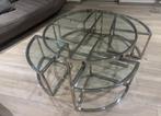 Table basse en verre extensible pour Salon, Ophalen, Rond, Zo goed als nieuw, Glas