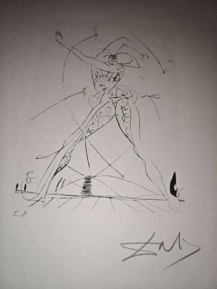 Salvador Dali - All's well that ends well, Antiquités & Art, Art | Eaux-fortes & Gravures, Enlèvement ou Envoi
