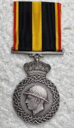 Medaille, Nat Verbond Oud soldaten Leopold-III, 1934-1951, Verzamelen, Ophalen of Verzenden, Landmacht, Lintje, Medaille of Wings