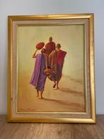 Schilderij in kader - Boeddhistische Monniken, Antiek en Kunst, Ophalen
