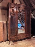 Antieke houten kleerkast, Antiek en Kunst, Ophalen