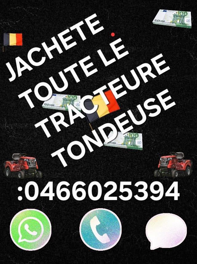 J'Achete tout le type des trscteure tondeuse autoportee, Jardin & Terrasse, Tondeuses autoportées, Enlèvement