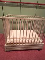 Babypark - hout, Ophalen, Gebruikt, Rechthoekig, In hoogte verstelbaar