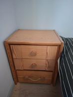 Massief houten nachtkastje, 45 à 65 cm, Enlèvement, Utilisé, 55 à 70 cm
