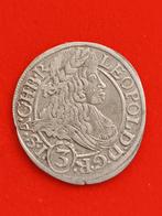 Silésie 3 kreuzer 1666 SHS Breslau Léopold Ier Argent, Autriche, Enlèvement ou Envoi, Monnaie en vrac, Argent