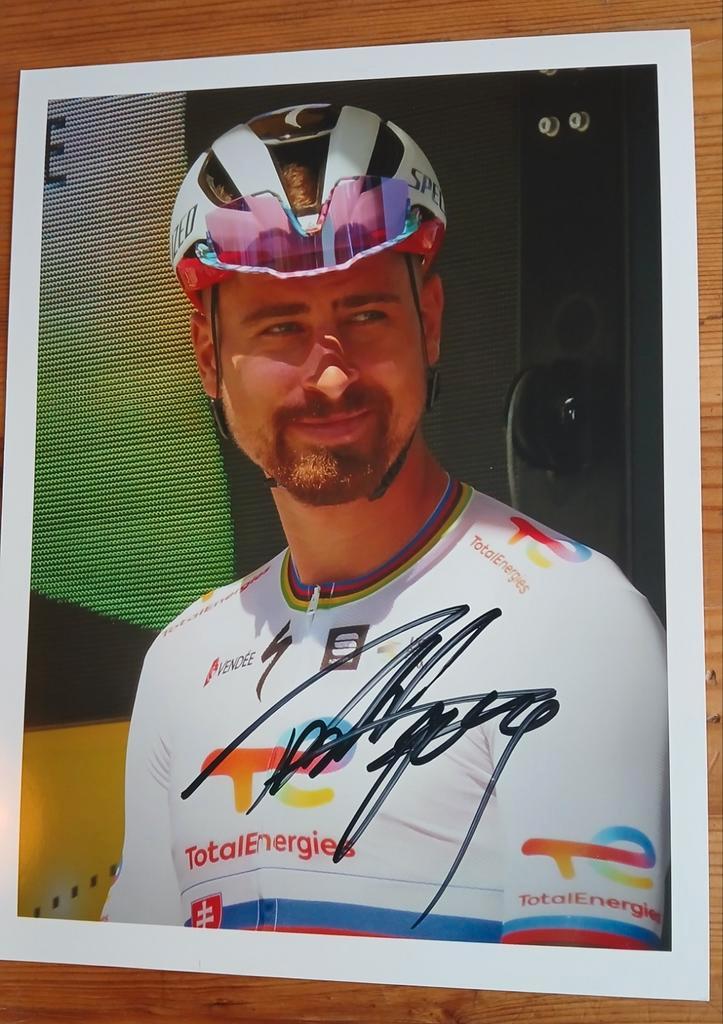 Gesigneerde foto van Peter Sagan. Warmste Week., Verzamelen, Muziek, Artiesten en Beroemdheden, Nieuw, Verzenden