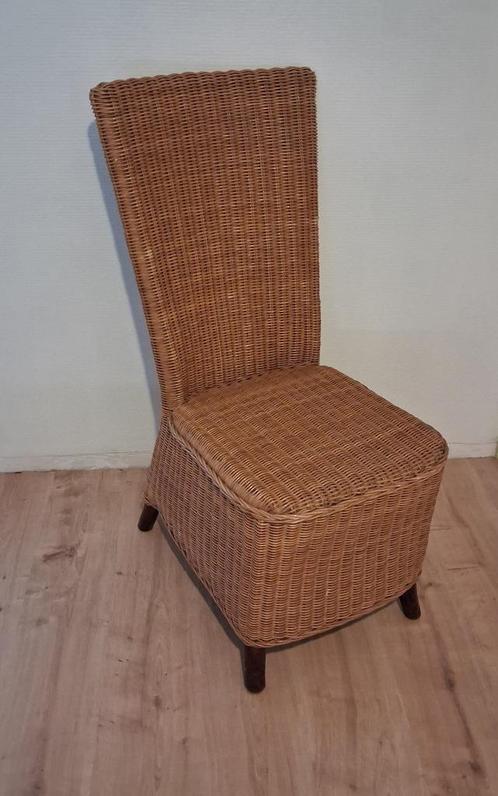 8 kwaliteit rieten eetkamer stoelen, Huis en Inrichting, Stoelen, Zo goed als nieuw, Bruin, Ophalen