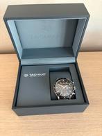 Tag Heuer chrono met rode wijzer., Handtassen en Accessoires, Horloges | Heren, Gebruikt, Staal, Polshorloge, Ophalen of Verzenden