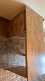 Bureau met bed, Huis en Inrichting, Slaapkamer | Complete slaapkamers, Ophalen, Gebruikt, Eenpersoons, Hout