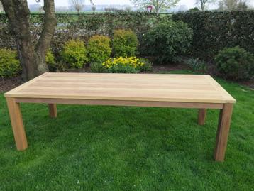 à vendre grande table de jardin en teck bon prix, Enlèvement, Neuf, Rectangulaire, Bois de teck
