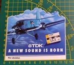 Sticker TDK Cassette SA-X  'A new sound is born', Ophalen of Verzenden