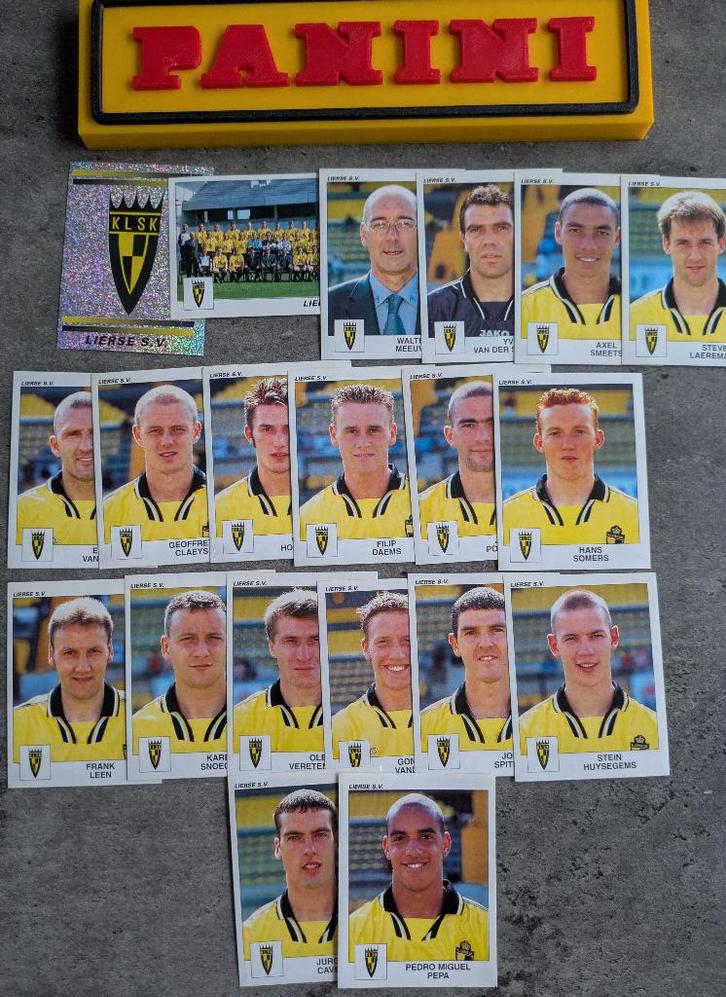 PANINI STICKERS 20X FOOTBALL 2001  LIERSE SK VOETBAL, Hobby en Vrije tijd, Stickers en Plaatjes, Nieuw, Verzenden
