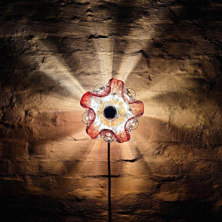 Vintage Murano glazen wandlamp., Antiek en Kunst, Antiek | Verlichting, Ophalen of Verzenden