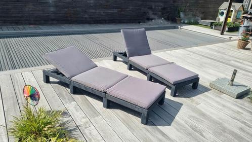 Allibert luxe ligstoel met kussens, Tuin en Terras, Tuinmeubel-accessoires, Zo goed als nieuw, Ophalen