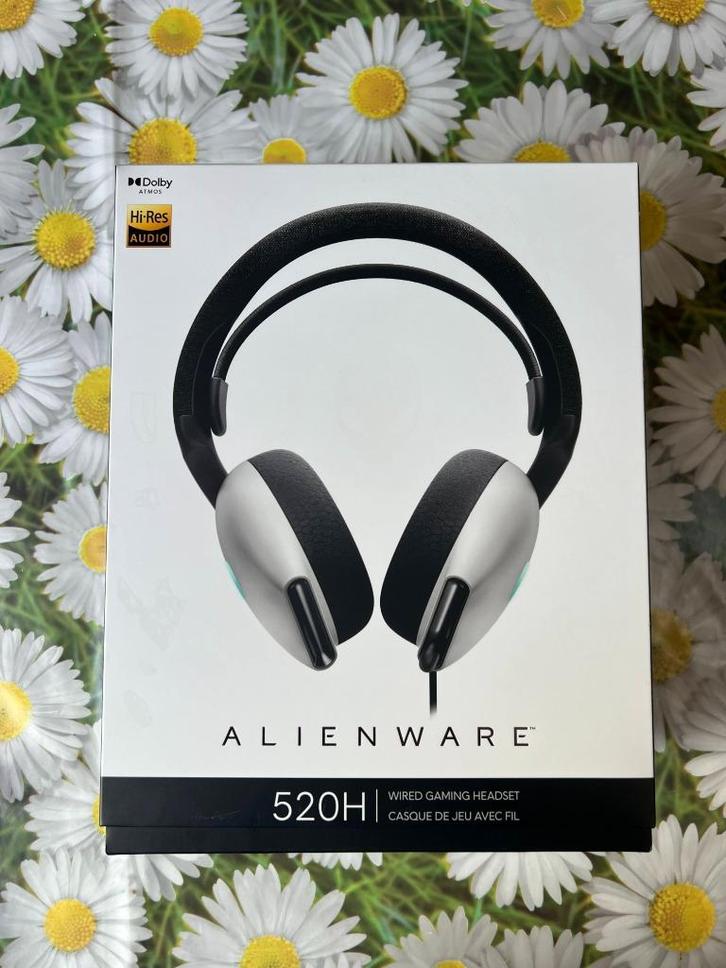 Headset Alienware 520H NEW!!, Computers en Software, Headsets, Nieuw, Over-ear, Bedraad, Gaming headset, Inklapbare microfoon