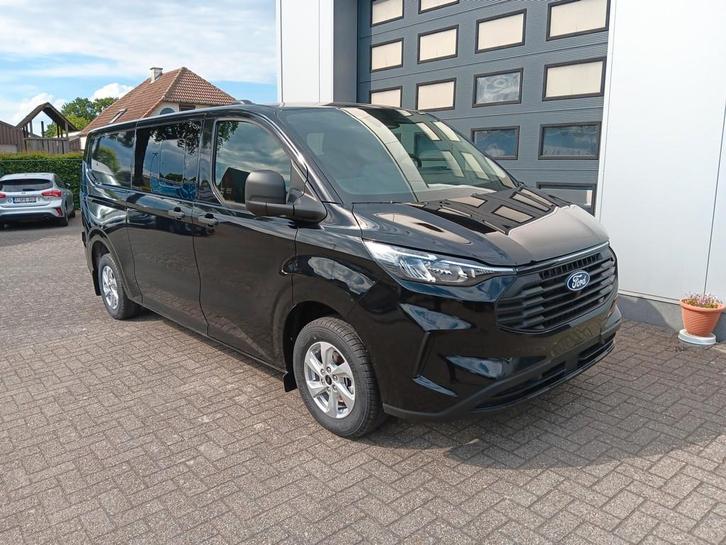 Ford Transit Custom dubbele cabine 6pl 320L 38430 ex btw 5 j, Auto's, Ford, Bedrijf, Te koop, Transit, ABS, Achteruitrijcamera
