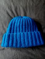 Blauwe muts. Zelfgehaakt., Ophalen, Nieuw, Muts