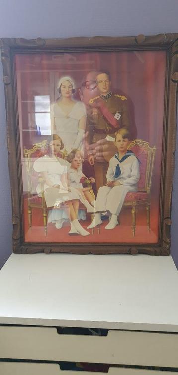 portrait du roi Léopold III et de sa famille