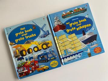 Het grote boek over grote trucks en grote boten beschikbaar voor biedingen