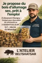 L'atelier Beltshatsar propose du petit bois d'allumage, 3 à 6 m³, Enlèvement ou Envoi, Hêtre, Troncs d'arbres