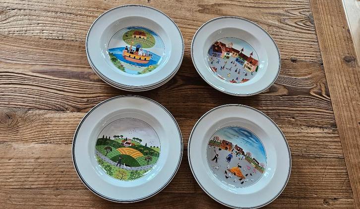 Service de table naïf Villeroy & Boch, Antiek en Kunst, Antiek | Servies compleet, Ophalen