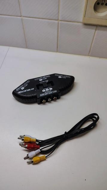 AV switch met RCA kabel. beschikbaar voor biedingen