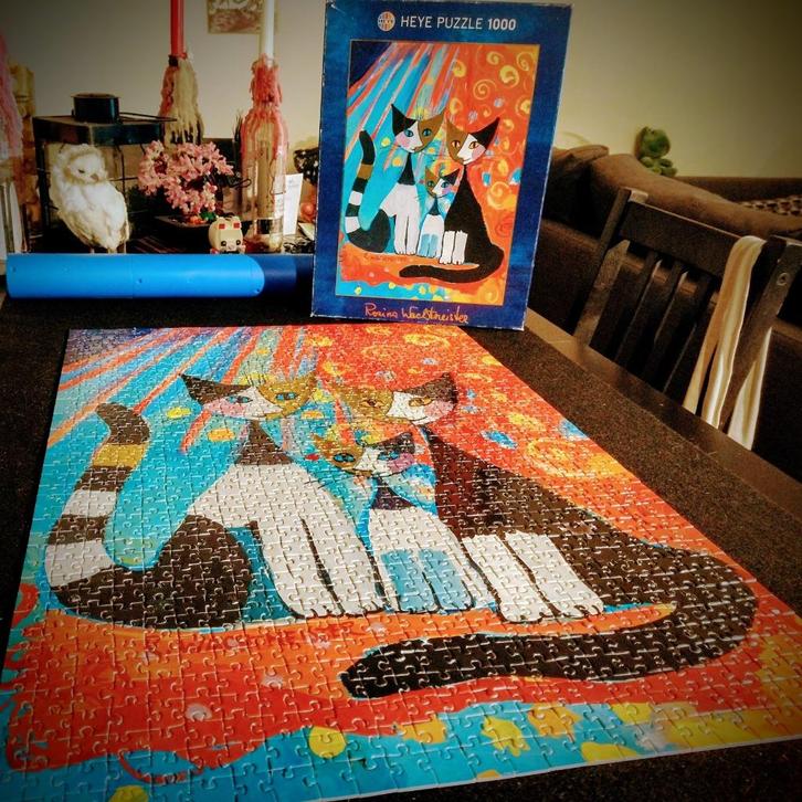 🧩 Puzzle 1000 pièces – Rosina Wachtmeister – Heye, Hobby & Loisirs créatifs, Sport cérébral & Puzzles, Utilisé, Puzzle, 500 à 1500 pièces