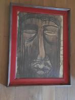 kunstwerk in bister / groot formaat / ingelijst, Antiek en Kunst, Kunst | Tekeningen en Fotografie, Ophalen