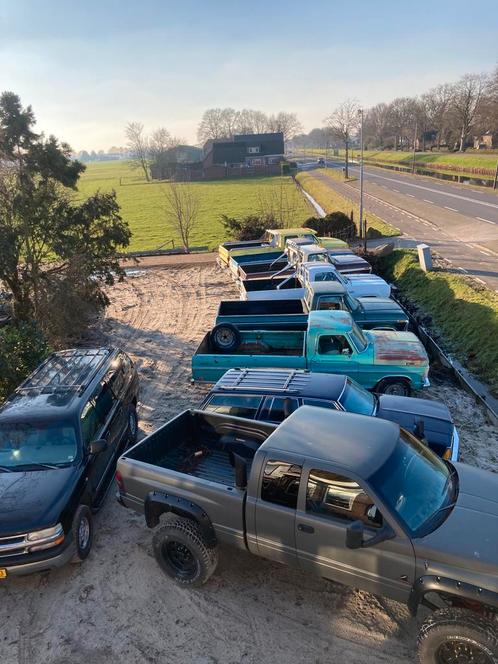 diverse pick-up dodge chevrolet gmc ford 4x4 2wd shortbed, Auto's, Ford USA, Bedrijf, F-250, 4x4, Benzine, Blauw, Blauw, Ophalen