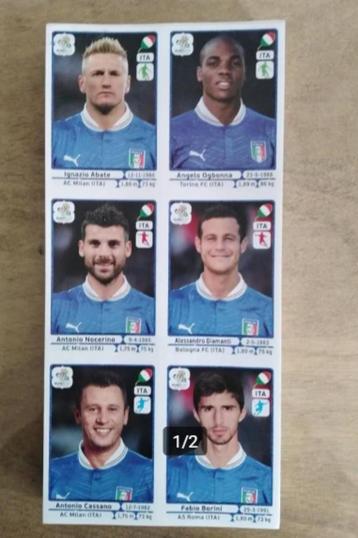 Update set panini stickers Italia ploeg euro 2012