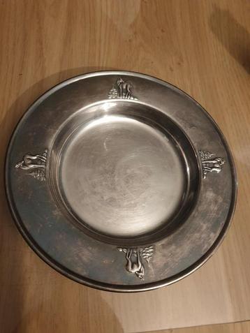 Mooi verzilverd bordje made in denmark  beschikbaar voor biedingen