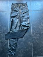 Leder damesbroek, Kleding | Dames, Broeken en Pantalons, Ophalen, Gedragen, Maat 38/40 (M), Zwart