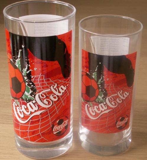 Petit et grand verre de football Coca-Cola EURO2000 avec all, Collections, Verres & Petits Verres, Neuf, Enlèvement ou Envoi