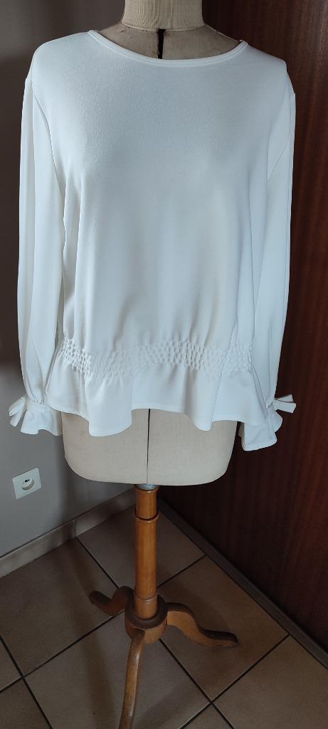 ‘Ecru’-blouse, Kleding | Dames, Blouses en Tunieken, Nieuw, Maat 46/48 (XL) of groter, Zwart, Ophalen of Verzenden