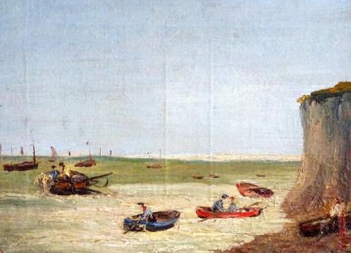 Belle marine impressionniste XIXème/Ds le goût d'Eug.Boudin, Antiquités & Art, Art | Peinture | Classique, Envoi