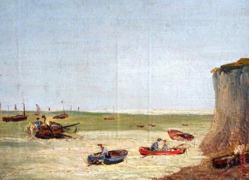 Belle marine impressionniste XIXème/Ds le goût d'Eug.Boudin, Antiquités & Art, Art | Peinture | Classique, Envoi