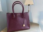 Sac à main Michael Kors en cuir saffiano bordeaux, Enlèvement ou Envoi, Comme neuf, Rouge, Sac à main