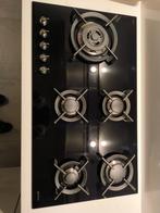 Keramische kookplaat SMEG gas, Ophalen, Gebruikt, Zwart, 50 tot 100 cm