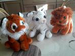3 knuffels pluches tijger leeuw witte tijger nieuwstaat, Kinderen en Baby's, Speelgoed | Knuffels en Pluche, Nieuw, Ophalen of Verzenden