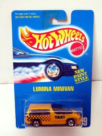Lumina Minivan TAXI Hot Wheels #259 New Paint Style 1991 USA, Enlèvement ou Envoi, Neuf, Voiture
