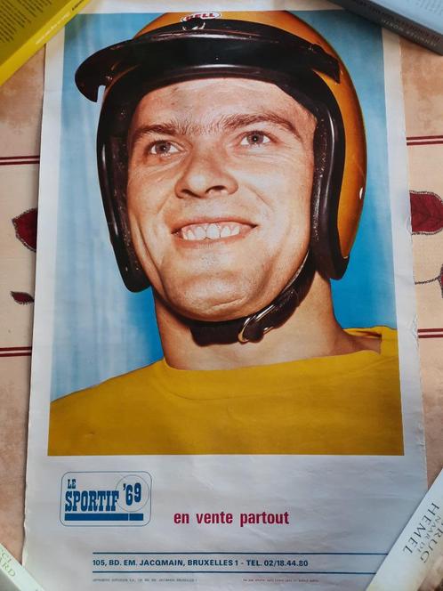 Vintage posters van bekende sporters - 10 stuks., Verzamelen, Posters, Zo goed als nieuw, Sport, A1 t/m A3, Rechthoekig Staand
