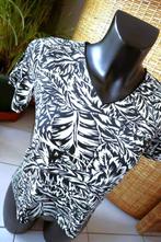 leuk creatief wit/zwart T-shirt, Maat 38/40 (M), Overige kleuren, Ophalen of Verzenden, Korte mouw