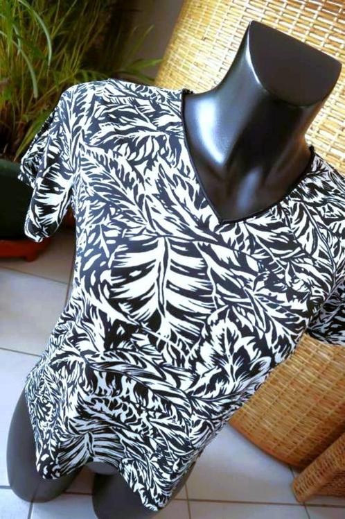 leuk creatief wit/zwart T-shirt, Kleding | Dames, T-shirts, Nieuw, Maat 38/40 (M), Overige kleuren, Korte mouw, Ophalen of Verzenden