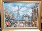 De Eiffeltoren ,  olieverfschilderij van Caroline Burnett, Envoi