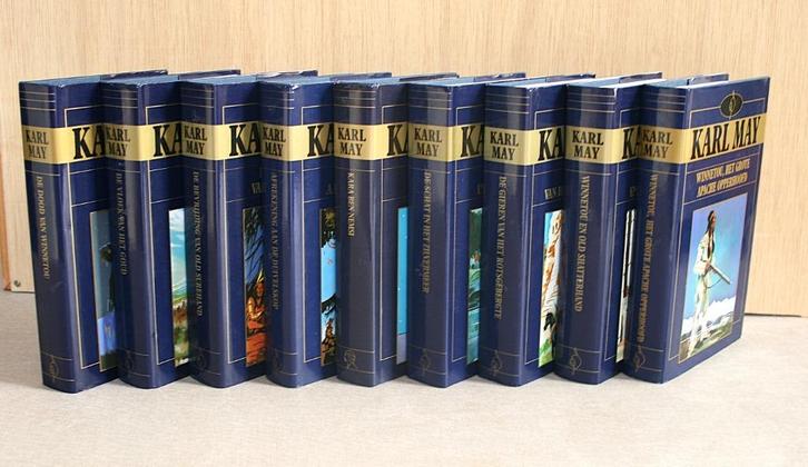 Karl May: Winnetou. Set van 9 = 18 euro., Boeken, Avontuur en Actie, Gelezen, Ophalen of Verzenden
