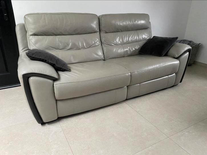 Canapé cuir 3places et 2 places relax, Huis en Inrichting, Zetels | Zetels, Gebruikt, Rechte bank, Driepersoons, Leer, Ophalen
