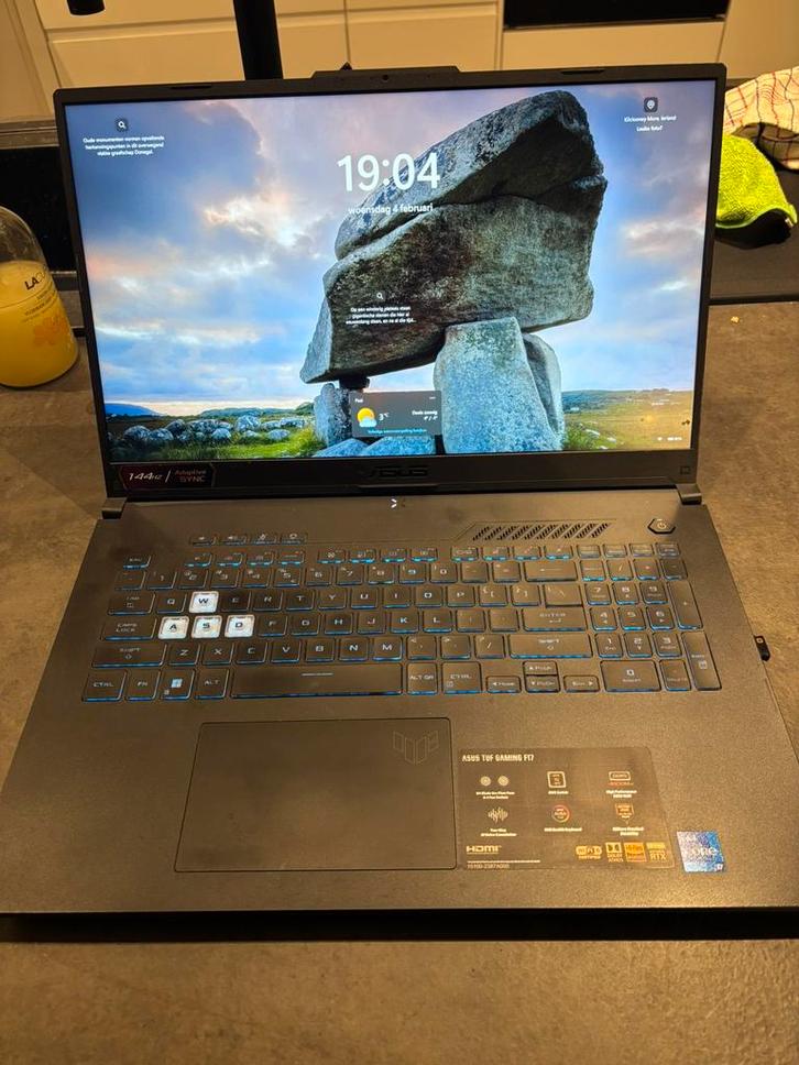 Asus TUF gaming F17 gaming laptop, Informatique & Logiciels, Ordinateurs portables Windows, Comme neuf, Gaming, Enlèvement