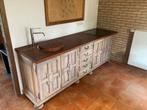 Karaktervolle dressoir met spoelbak & kookplaat, Huis en Inrichting, Ophalen, Gebruikt, Landelijk, 200 cm of meer