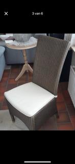 6 landelijke stoelen met kussen, Huis en Inrichting, Stoelen, Ophalen, Bruin, Vijf, Zes of meer stoelen, Landelijk